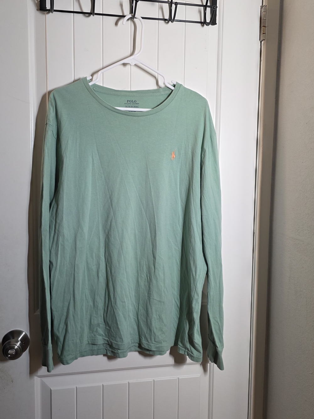 Polo by Ralph Lauren Mint Green Long-Sleeve Crewneck Shirt